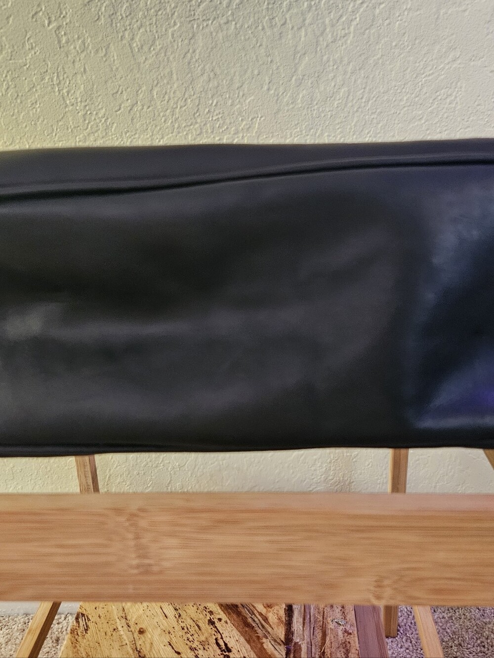 Velez Black Leather Tote Bag with Brown Straps. - Picture 15 of 16